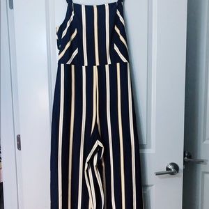 Striped Jumpsuit size large